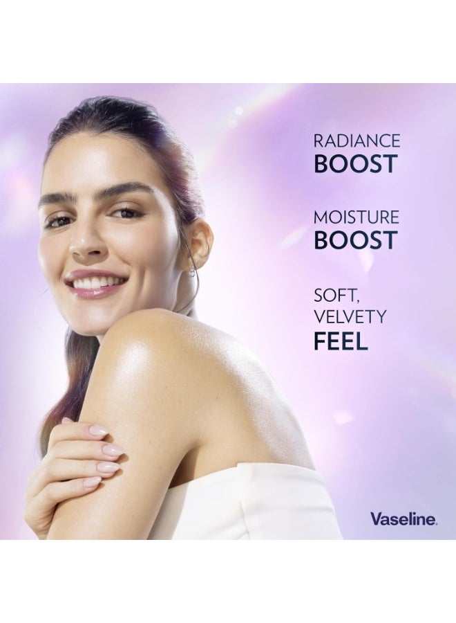Vaseline Gluta-Hya Dewy Radiance Serum Burst Lotion Moisturiser – Body Lotion with GlutaGlow™, Niacinamide, Hyaluron & Antioxidants 10x Stronger Than Vitamin C*, For Radiant, Dewy Skin in 5 Days 200ml - Image 2